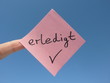 erledigt!