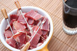 Buffet campagnard - Jambon de pays et Vin cuit Buffet campagnard - Jambon de pays et Vin cuit