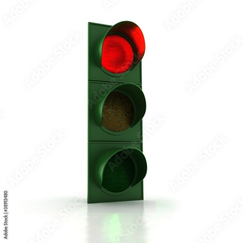 Illustration: Ampel - rot Ampel - rot