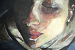 tableau de visage féminin