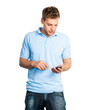 Foto: Student mit Smartphone Student mit Smartphone