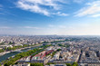 Aerial view of Paris from the Eiffel tower. Aerial view of Paris from the Eiffel tower.