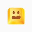 Vector smiley button