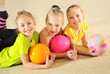 Active sporty girls