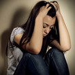 depressed teenage girl
