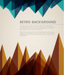 Vector grunge retro background / template