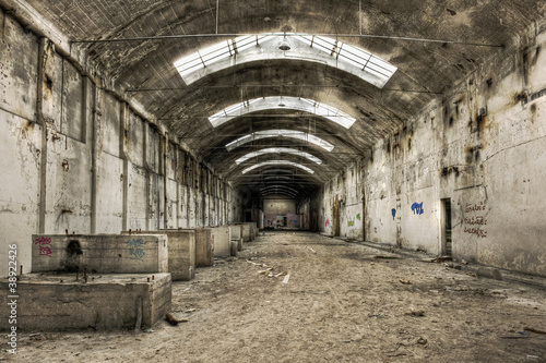 Photo: Abandoned old industrial building Abandoned old industrial building