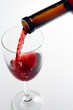pouring red wine