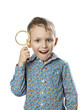 girl with magnifying glass