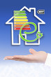 Präsentation eines energieeffizienten Hauses