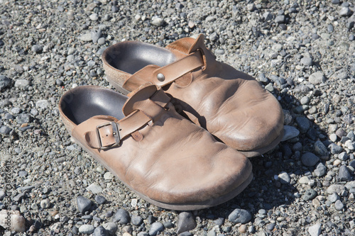 Photo: Old Clogs on the Rocks Old Clogs on the Rocks