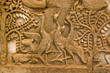 Ancient Khmer carving of three geese