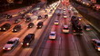 Busy Freeway in Los Angeles, California