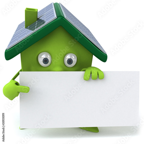Illustration: Maison verte Maison verte