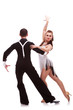 back of a latino dancing couple