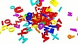 Video: colored letters falling colored letters falling