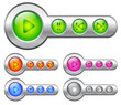 Vektor: Color buttons for player Color buttons for player
