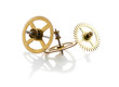 clockwork gears isolated