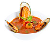 Delicious mediterranean seafood soup