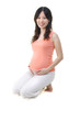 Pregnancy. 8 months pregnant Asian woman.