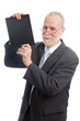 Photo: Senior with tablet pc Senior with tablet pc