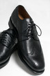 Schwarze Schnürschuhe für Herren aus Leder