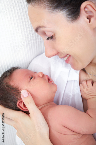 Photo: Mother with little baby Mother with little baby