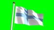 Finland flag (Loop & green screen) Finland flag (Loop & green screen)