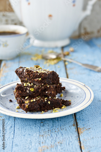 Photo: Brownies with pistachio Brownies with pistachio