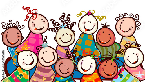 Vettoriale: kids smiling kids smiling