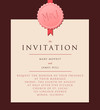 Elegant Invitation to the wedding or announcements