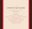 Elegant Invitation to the wedding or announcements
