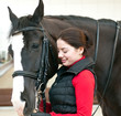Young girl and horse