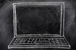 Chalk drawing of Laptop