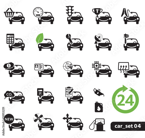 Vector: Car service icons, set Car service icons, set