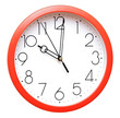 Photo: red wall clock red wall clock