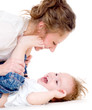 Photo: Young mummy and kid Young mummy and kid