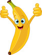 Vector: Cheerful Cartoon banana character Cheerful Cartoon banana character
