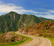Highway in mountains Highway in mountains