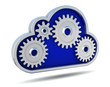 cloud mit Zahnrädern