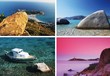 nearby Villasimius, south Sardinia, Italy - collage