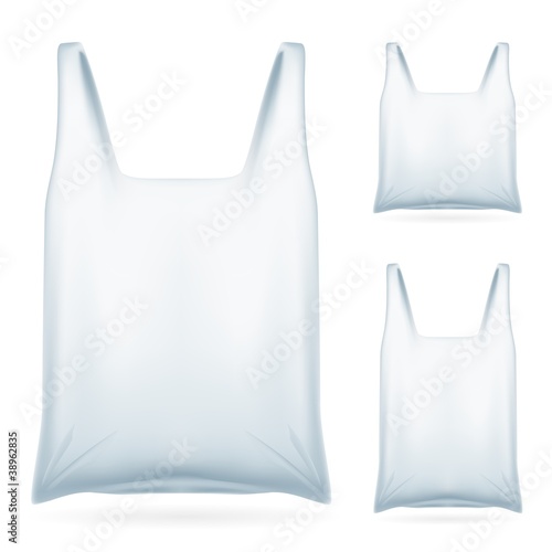 Vector: White Plastic Bag White Plastic Bag
