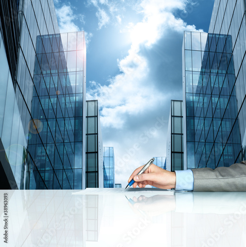 Photo: Business contract Business contract