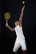 Foto: Serving a tennis ball Serving a tennis ball