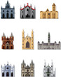 cartoon Fairy tale castle icon