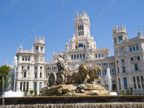 Foto: Cibeles Fountain and Cibeles Palace, Madrid Cibeles Fountain and Cibeles Palace, Madrid