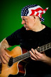 man with a guitar, bass player