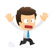 funny cartoon office worker