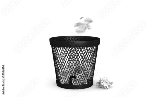 Illustration: 3D Trash Bin 3D Trash Bin