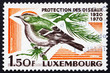 Postage stamp Luxembourg 1970 Goldcrest, bird